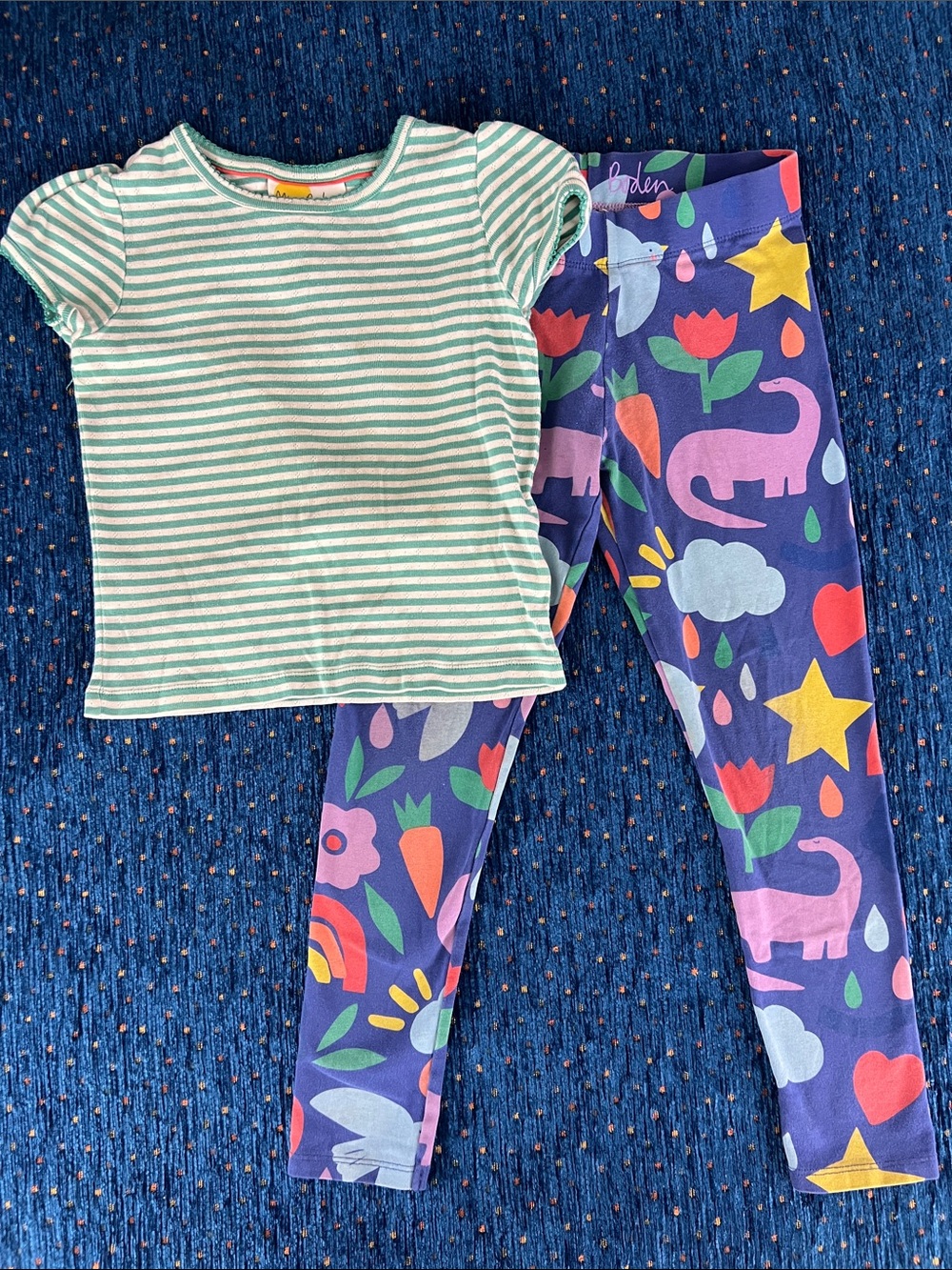 Mini Boden play condition outfit: size 6, shirt and leggings